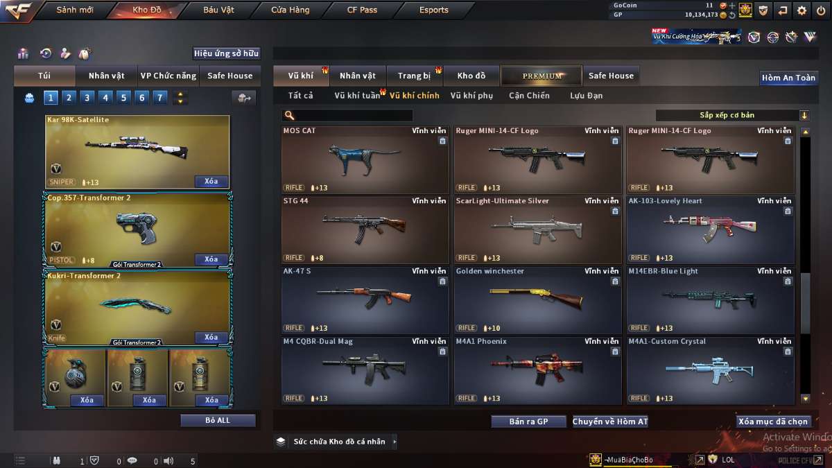 shop acc cf uy tin gia re